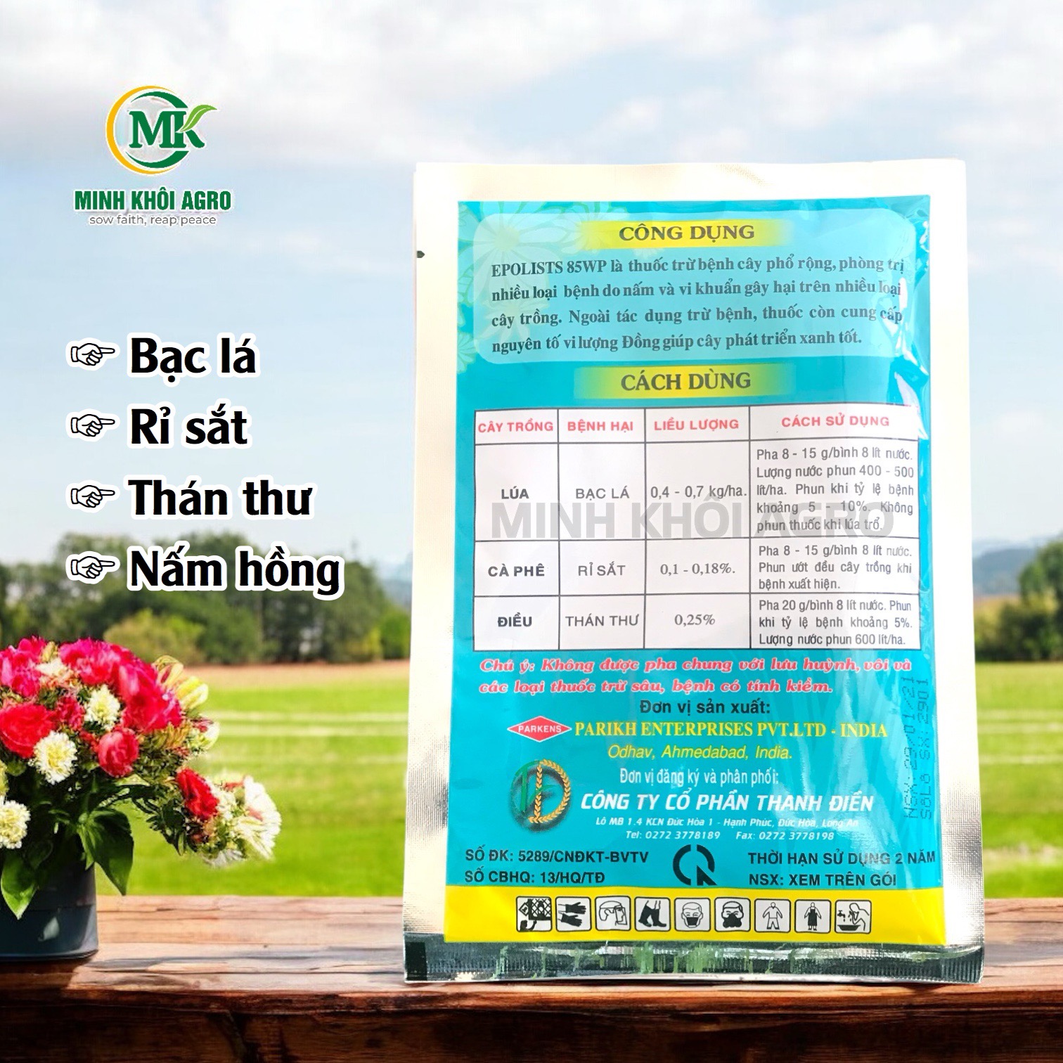 Thuốc trừ bệnh Epolists 85WP - Gói 100g